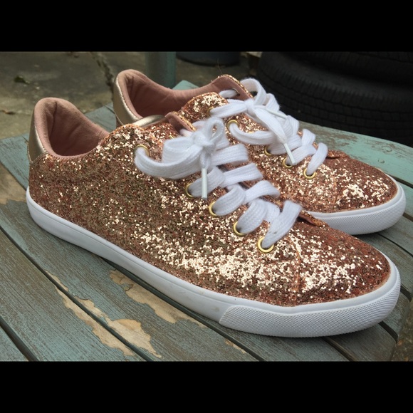 guess sneakers rose gold